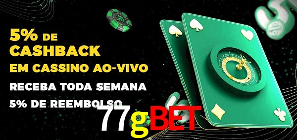 Promoções do cassino ao Vivo 77gbet